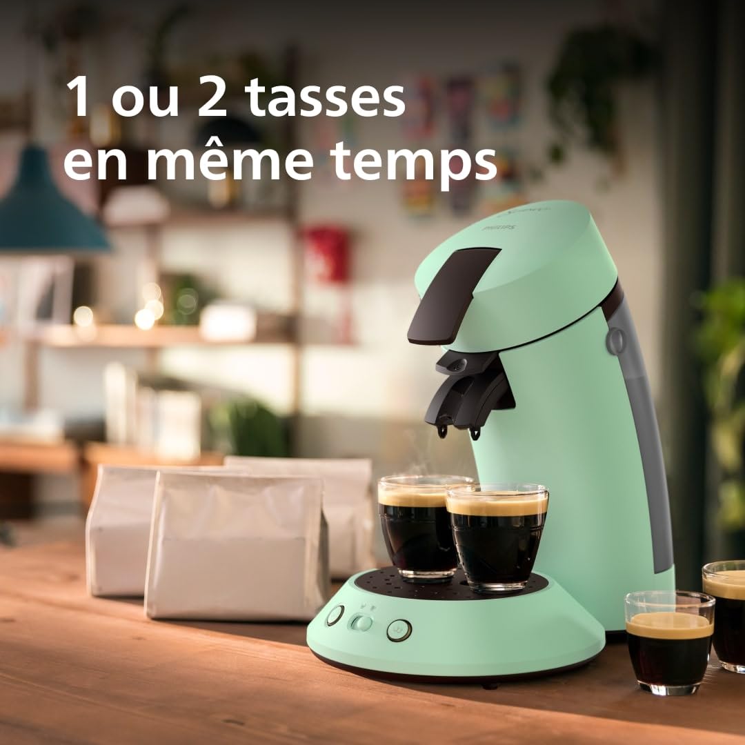 SENSEO Original Plus Machine à café à dosettes Vert Désert CSA210/80