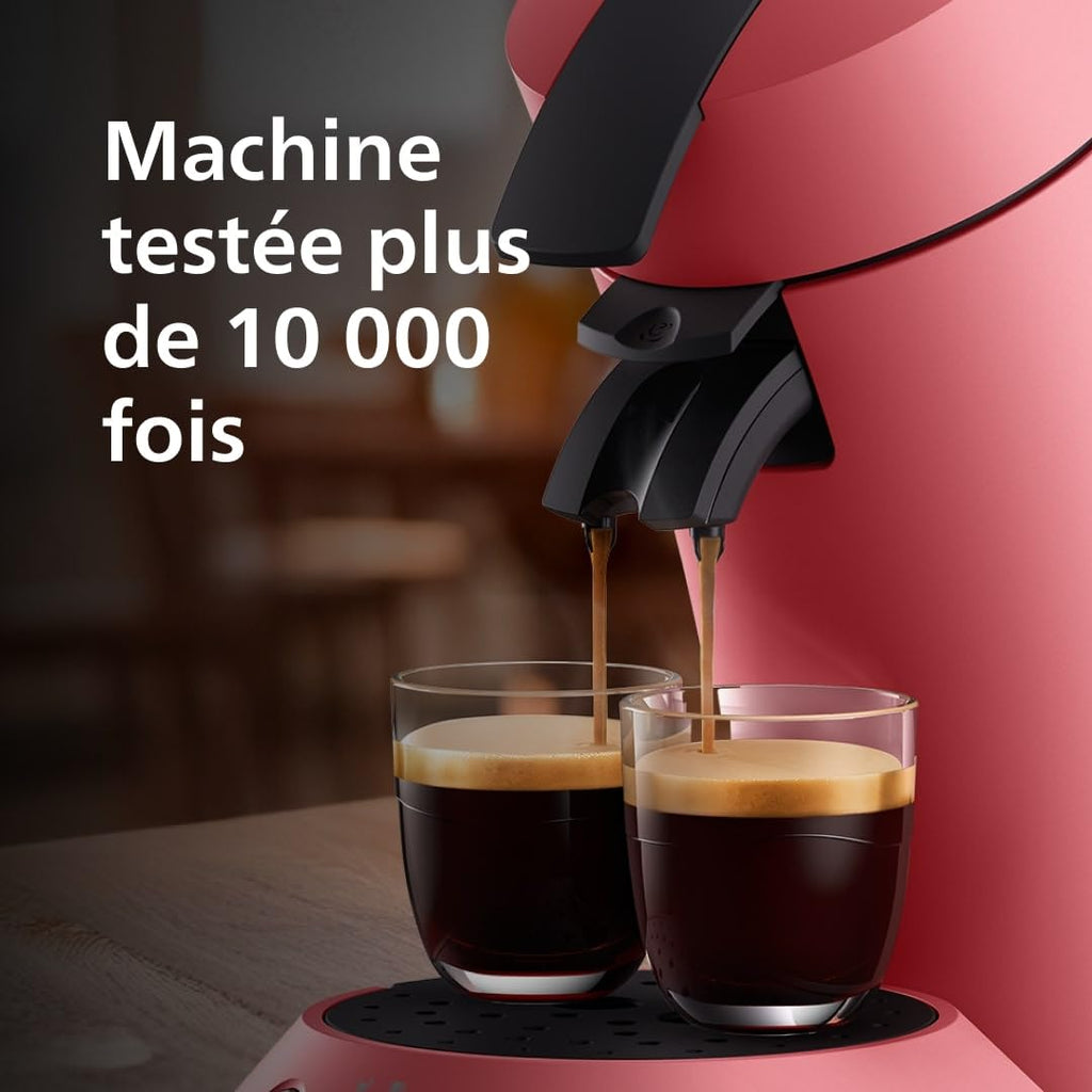 SENSEO Original Plus Machine à café à dosettes Rouge Tendre CSA210/35