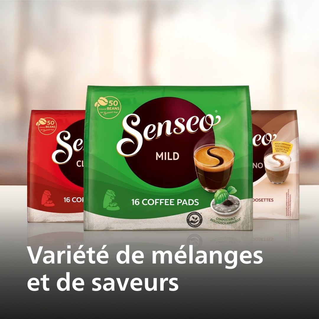 SENSEO Original Plus Machine à café à dosettes Rouge Tendre CSA210/35