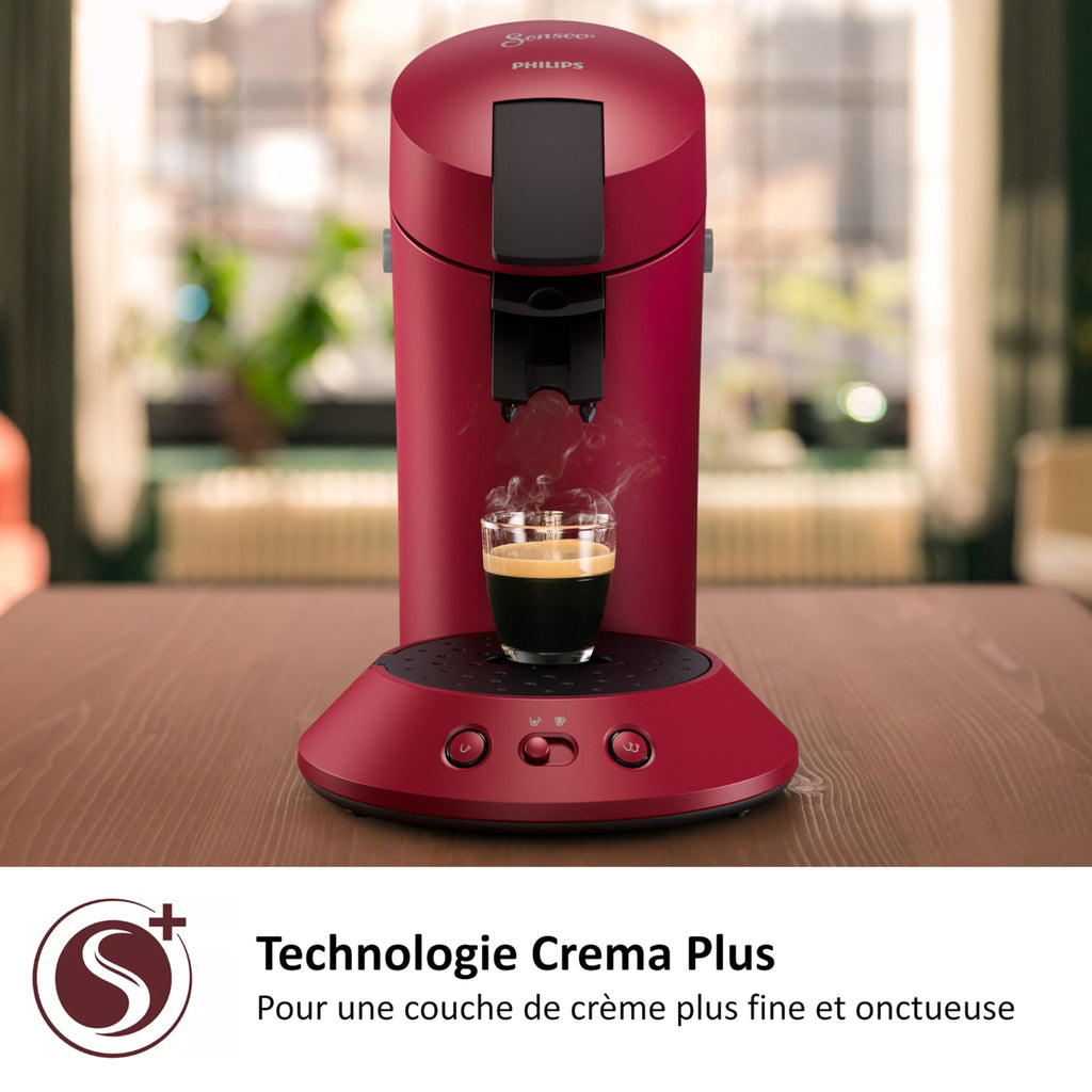 SENSEO Original Plus Machine à café à dosettes Rouge CSA210/91
